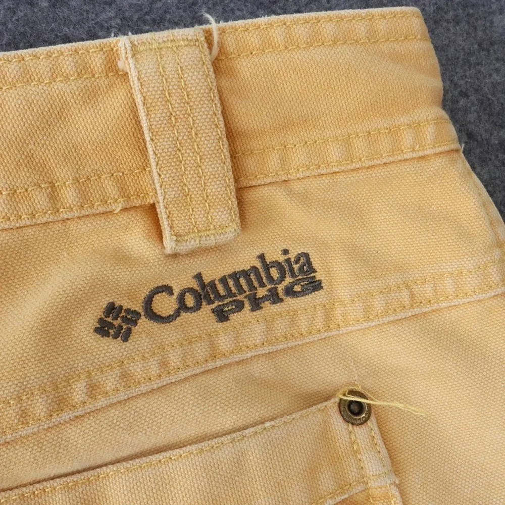 Columbia PHG Mens 36x34 Double Knee Canvas Work Pants Distressed READ!